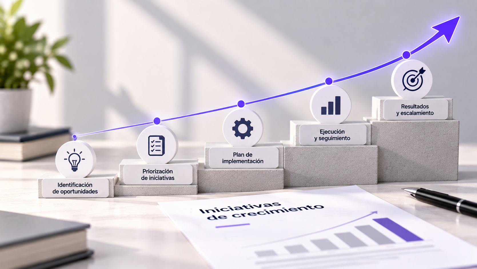 Priorización y planificación de iniciativas de crecimiento empresarial